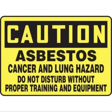 Accuform OSHA CAUTION SAFETY SIGN ASBESTOS MCAW622VS MCAW622VS